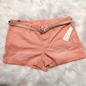 NWT Lauren Conrad Pastel Pink Shorts with Belt